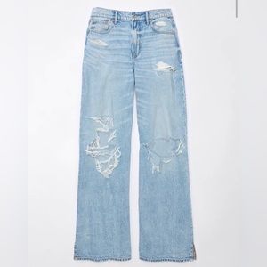 AE Dreamy Drape Super High-Waisted Baggy Wide-Leg Jean